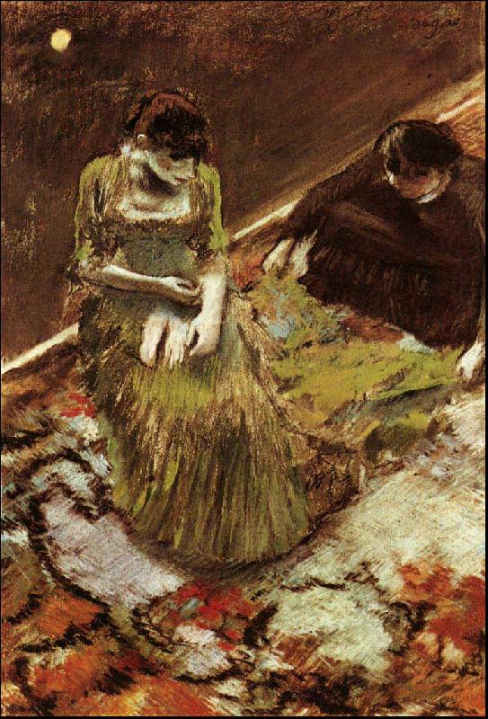 Edgar Degas Avant l'Entree en Scene china oil painting image